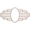 Ekena Millwork Wood Fretwork Pierced Medallion, 34"W x 17"H x 9 3/8"IW x 16 1/8"IH x 3/8"T, Wood (Paint Grade) CMWP34X17X0375EBMF - alternate 1